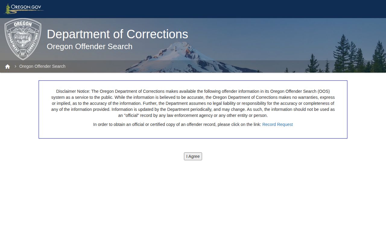 Oregon offender search for Grant County released inmates